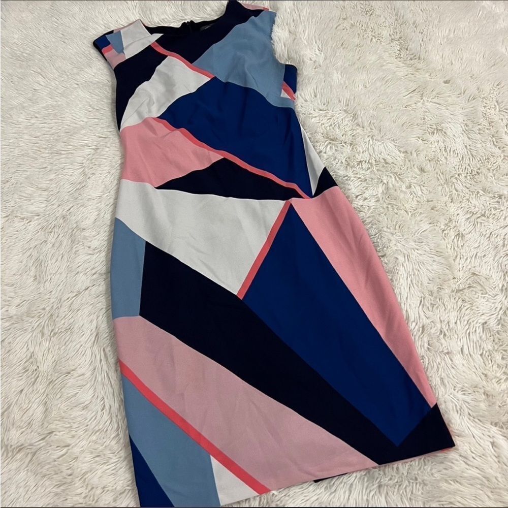 Vince camuto colorblock sleeveless dress 6